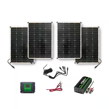 440-Watt Polycrystalline Solar Panels with 750-Watt Power Inverter and 30 Amp Charge Controller