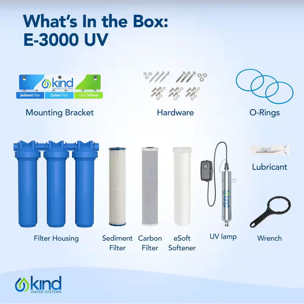 Water Systems Whole House Salt-Free Water Softener and Filter Combo with UV