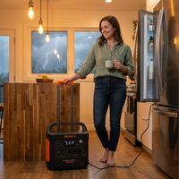 Jackery Homepower 3600 plus Portable Power Station with 2X 200W Solar Panels, 3600W AC Output, 3584Wh LFP Solar Generator, Expandable up to 21Kwh, Essential Home Backup for Home Use, Emergencies, RV — Lifestyle