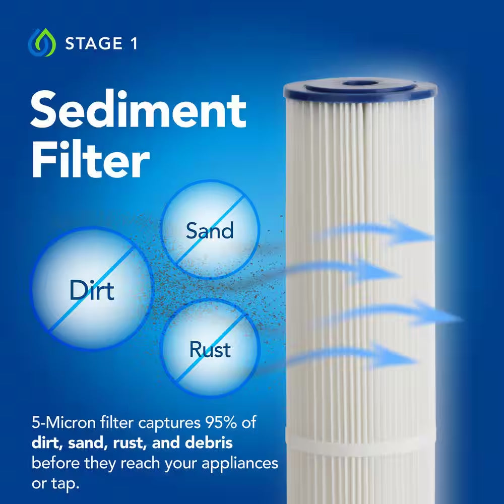 Water Systems Whole House Salt-Free Water Softener and Filter Combo with UV