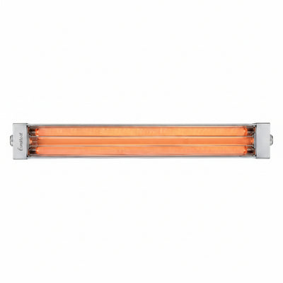 6000 Watt Electric Infrared Dual Element Heater-240 Voltage-Stainless Steel Finish-No Fascia Decorative Fascia