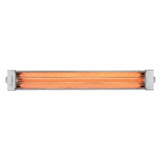 6000 Watt Electric Infrared Dual Element Heater-240 Voltage-Stainless Steel Finish-No Fascia Decorative Fascia