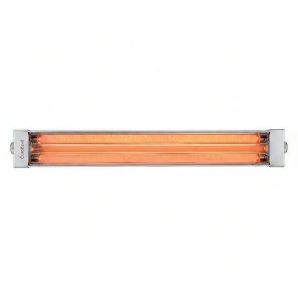 6000 Watt Electric Infrared Dual Element Heater-240 Voltage-Stainless Steel Finish-No Fascia Decorative Fascia