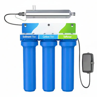 Water Systems Whole House Salt-Free Water Softener and Filter Combo with UV